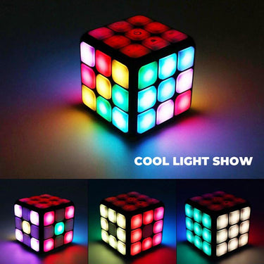 LumiCube | Diversión delgada para jugar - Cubo interactivo iluminado con sonido y música